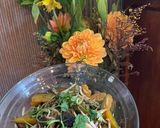 Hình bước làm 2 của món Bí đỏ xào giá, nấm