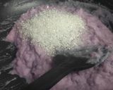 A picture of step 4 of Purple yam halwa with coconut milk.