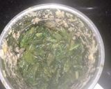 A picture of step 2 of Palak Paneer.