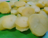 Foto del paso 6 de la receta: Patatas al horno con bacon y guisantes
