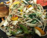 A picture of step 6 of Chow Mein.
