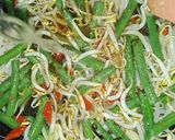 Foto langkah ke 4 dari resep Tauge Kacang Panjang Saus Tiram.