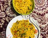 A picture of step 1 of Instant Ching’s Hakka noodles.