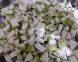 A picture of step 1 of Beetroot bottle gourd burfi.