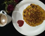 A picture of step 5 of Vegetable Cheela.