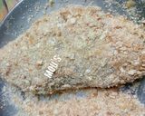 A picture of step 9 of Chicken a la kiev.