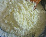 A picture of step 9 of Kalakand/Milk Powder Chhena Burfi.
