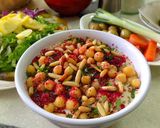 A picture of step 8 of Chickpea Fatteh with Clarified Butter.