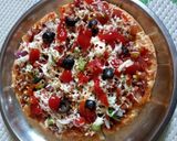 A picture of step 4 of Vegetable pizza.