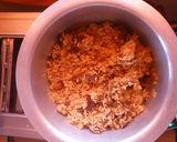 A picture of step 8 of "Traditional" Swahili beef pilau and coleslaw.