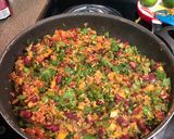 A picture of step 4 of Chorizo Stuffed Bell Peppers.