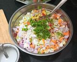 A picture of step 3 of Whole moong salad.