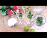 A picture of step 1 of Virgin Mojito.
