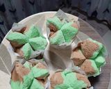 Foto langkah ke 5 dari resep Bolu Kukus Moka Pandan.