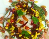 A picture of step 4 of Spinach Soya Tikki Chat.
