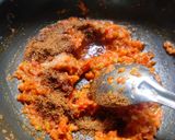 A picture of step 3 of Kadai paneer.