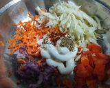 A picture of step 1 of Mayo pav with crunch.