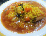 Foto del paso 7 de la receta: Arroz meloso y caldoso de gambón y mejillones