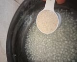 A picture of step 4 of Pink Dragon fruit Sago pudding dessert.
