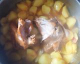 A picture of step 3 of Veggie chicken irish with boiled egg.