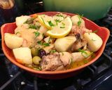 A picture of step 6 of Mediterranean Inspired Chicken Stew with Olives, Tomatoes & Potatoes.