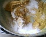 A picture of step 4 of Besan Mawa Berfi.