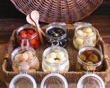 A picture of step 5 of Labneh Balls with Various Fillings.