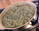 Une image de l'étape 10 de Gratin d épinards au champignons de paris,fromage frais et parmesan.