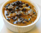 A picture of step 6 of Fig Red azuki beans (Karamani in Tamil) koottu rice.