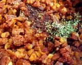 A picture of step 3 of Macaroni with Tomato Sauce and Chorizo.