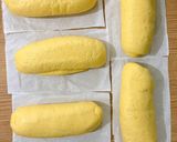Foto langkah ke 3 dari resep Bakpao Labu Kuning Hotdog.