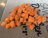 Une image de l'étape 4 de Saumon aux deux poivrons (recette plancha).