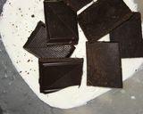 A picture of step 2 of Chocolate and biscuit salami.