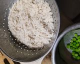 A picture of step 1 of Vegetable Poha with Mangalorean Mixture.