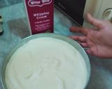 A picture of step 6 of Basic vanilla sponge.