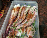 Foto del paso 4 de la receta: Pulpo frito con papas arrugas y mojo de pimiento del piquillo