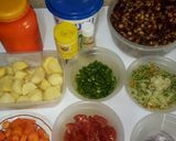 A picture of step 1 of Simple githeri with carrots and potatoes.