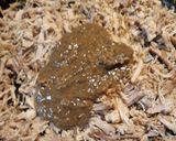 A picture of step 2 of Poivre Noir Sauce with Pulled Pork and Eggs.
