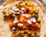 A picture of step 11 of Dosa with Aloo Masala.