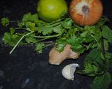 A picture of step 1 of Vegetarian kebab.