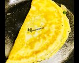 A picture of step 3 of Soufflé omelette with dash of fenugreek leaves.