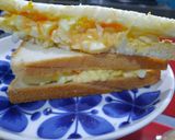 Foto langkah ke 4 dari resep Roti lapis telur.