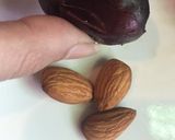 A picture of step 2 of Chocolate Stuffed Assorted Dates.