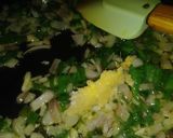 A picture of step 3 of Chicken potato pin wheel.
