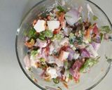 A picture of step 5 of Mayo Veg Papad Bowl.