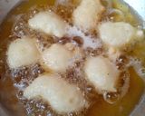 A picture of step 3 of Saffron rice calas.