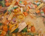 A picture of step 5 of Mild Thai green curry.