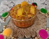 A picture of step 3 of Padwal(snake gourd) sabji.