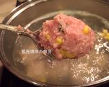 A picture of step 6 of Corn Tofu Pork Meatballs.