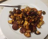 A picture of step 5 of Roasted vegetables and chorizo.